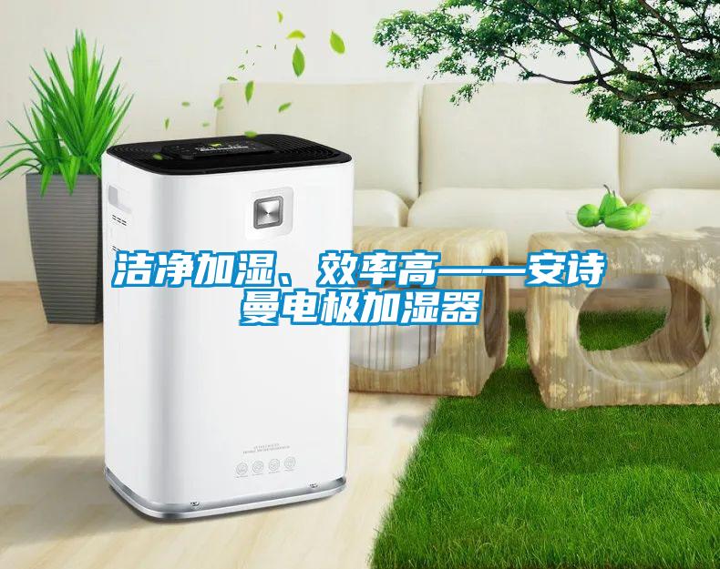 潔凈加濕、效率高——安詩曼電極加濕器