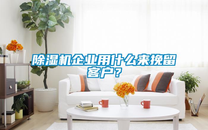 除濕機(jī)企業(yè)用什么來挽留客戶？