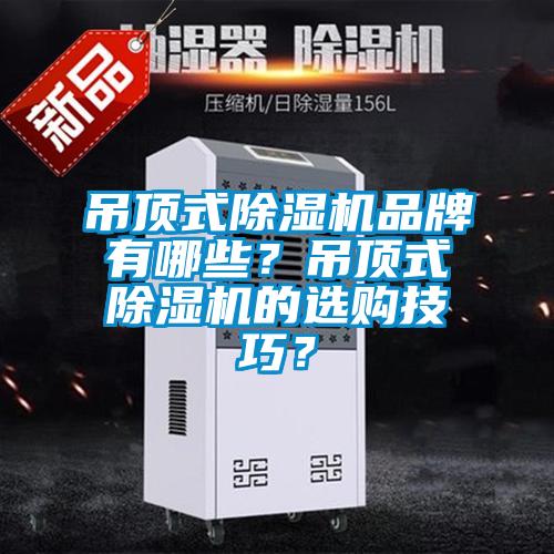 吊頂式除濕機品牌有哪些？吊頂式除濕機的選購技巧？