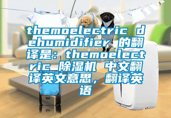 themoelectric dehumidifier 的翻譯是：themoelectric 除濕機(jī) 中文翻譯英文意思，翻譯英語(yǔ)