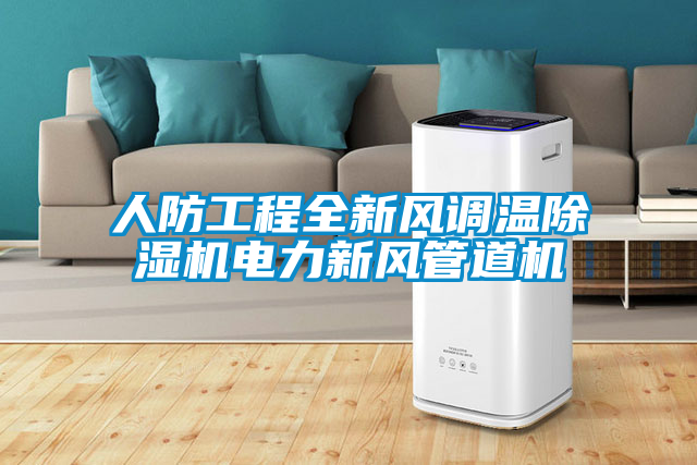 人防工程全新風調(diào)溫除濕機電力新風管道機