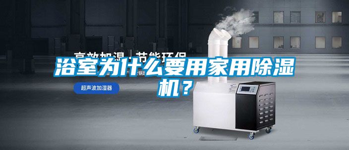 浴室為什么要用家用除濕機？